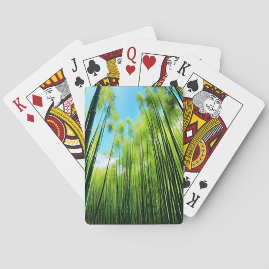 Jeu De Cartes Bosquets de bambou vert (dos)