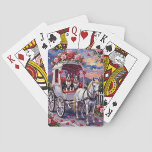Jeu De Cartes Boston Terrier Chien de la Saint-Valentin
