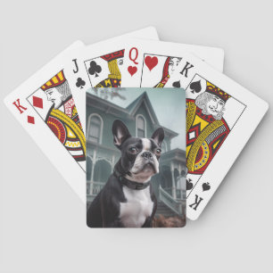 Jeu De Cartes Boston Terrier Halloween effrayant