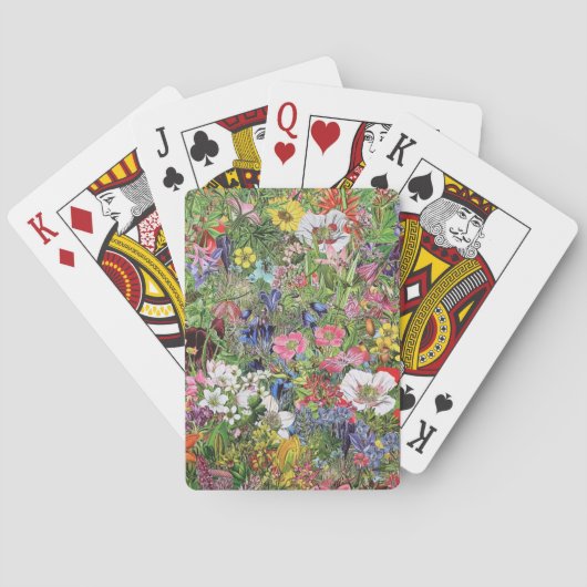 Jeu De Cartes Botanical Bloom Nature Wildflower (dos)