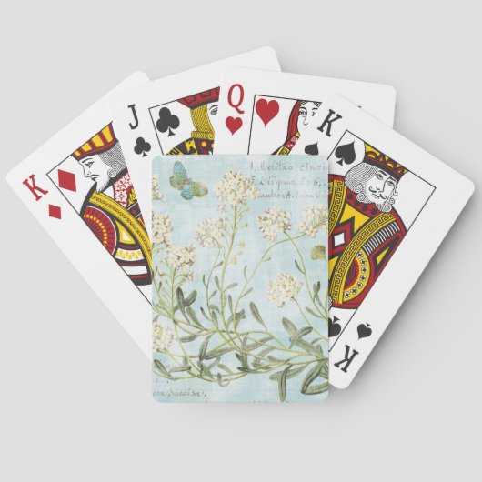 Jeu De Cartes Botanique bleu (dos)
