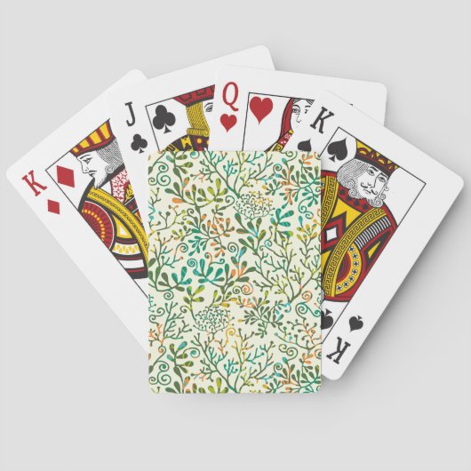 Jeu De Cartes Botanique Feuille verdure Naturel (dos)