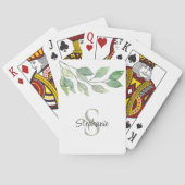 Jeu De Cartes Botanique personnalisée (dos)