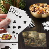 Jeu De Cartes Botanique : trois paons dans le jardin anglais (In Situ)