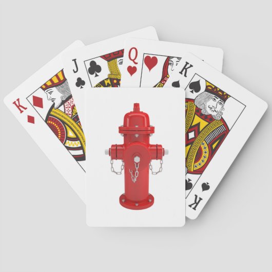 Jeu De Cartes Bouche d'incendie rouge (dos)