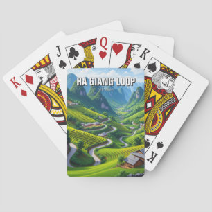 Jeu De Cartes Boucle de Ha Giang, voyage au Vietnam