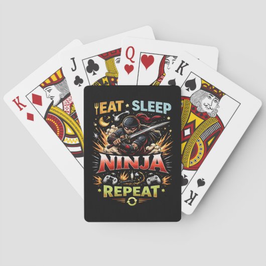 Jeu De Cartes Boucle de vie de ninja (dos)