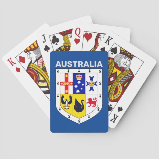 Jeu De Cartes Bouclier des armes d'Australie (dos)