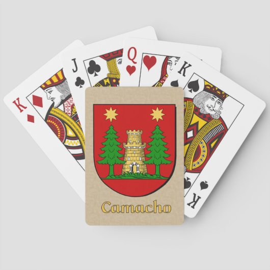 Jeu De Cartes Bouclier héraldique Camacho (dos)