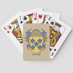 Jeu De Cartes Bouclier héraldique de Gomez avec manteau