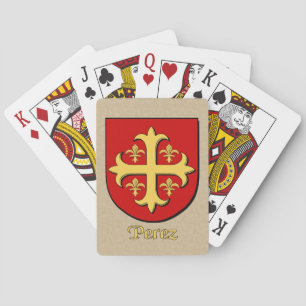 Jeu De Cartes Bouclier héraldique de Perez