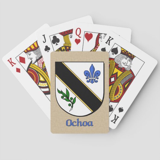 Jeu De Cartes Bouclier héraldique d'Ochoa (dos)