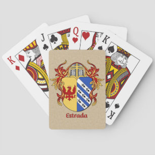 Jeu De Cartes Bouclier héraldique Estrada avec manteau