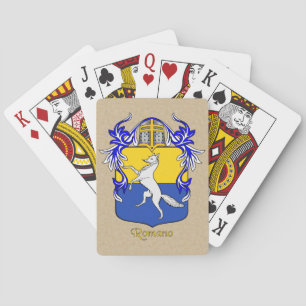 Jeu De Cartes Bouclier héraldique romano et manteau