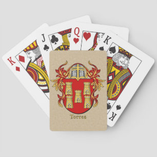 Jeu De Cartes Bouclier héraldique Torres avec manteau