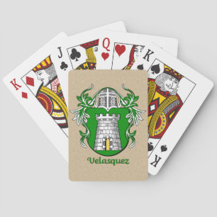Jeu De Cartes Bouclier héraldique Velasquez avec manteau