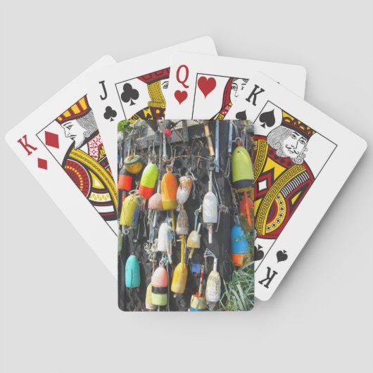 Jeu De Cartes Bouées de homard colorées (dos)