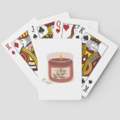 Jeu De Cartes Bougie de Magnolia d'automne rustique (dos)