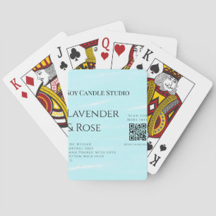 Jeu De Cartes Bougie de soja à la rose lavande entreprise ajoute