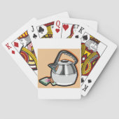Jeu De Cartes Bouilloire avec sachet de thé (dos)