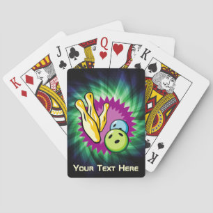 Jeu De Cartes Boule de bowling verte; Quilles