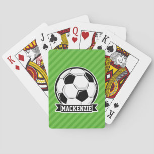 Jeu De Cartes Boule De Football; Bandes Vertes