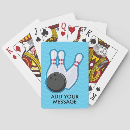 Jeu De Cartes Boule de FunBowling et cartes de jeu de Pin (dos)
