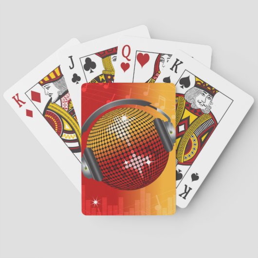 Jeu De Cartes Boule Disco Étincelante (dos)