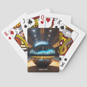 Jeu De Cartes Boule en verre de Bowling mignonne Imaginaire