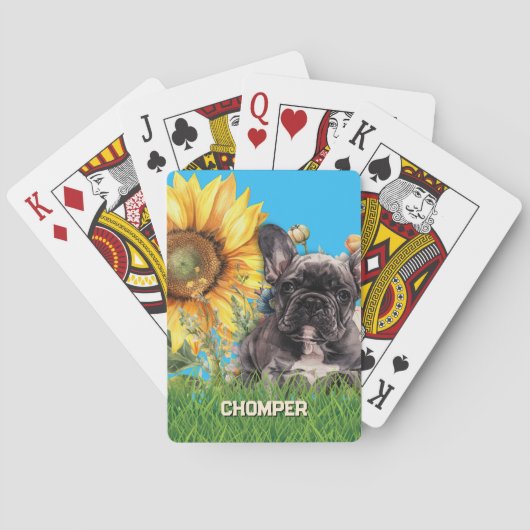 Jeu De Cartes Bouledogue Français  (dos)
