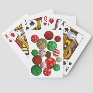 Jeu De Cartes Boules de Noël 3D