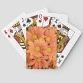 Jeu De Cartes Bouquet de belles fleurs orange (dos)
