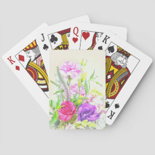 Jeu De Cartes Bouquet de fleurs Art Jouer des cartes