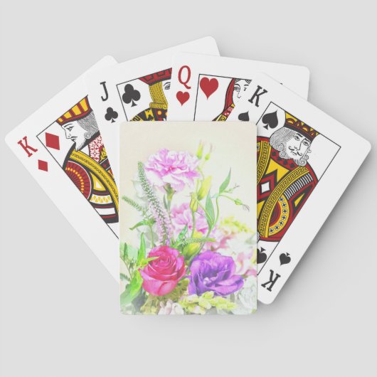 Jeu De Cartes Bouquet de fleurs Art Jouer des cartes (dos)