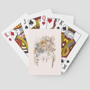 Jeu De Cartes Bouquet de fleurs Boho et Dreamcatcher