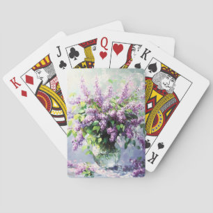 Jeu De Cartes Bouquet de lilas en fleurs de lavande