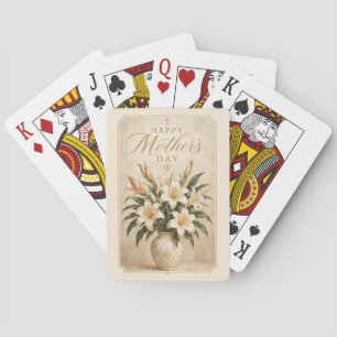 Jeu De Cartes Bouquet élégant de lys pour la fête des Mères