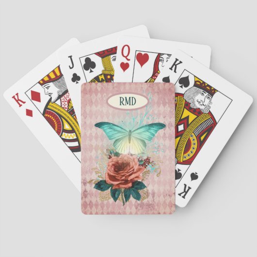 Jeu De Cartes Bouquet Luna Moth personnalisé (dos)