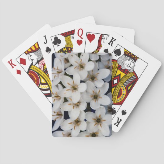 Jeu De Cartes Bouquets de fleurs blanches (dos)