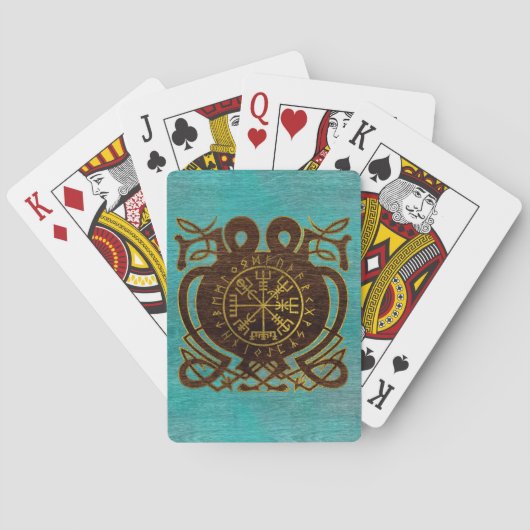 Jeu De Cartes Boussole de navigation de Vegvisir - de Viking (dos)