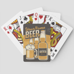 Jeu De Cartes Bouteille de bière personnalisée Barre de brassage