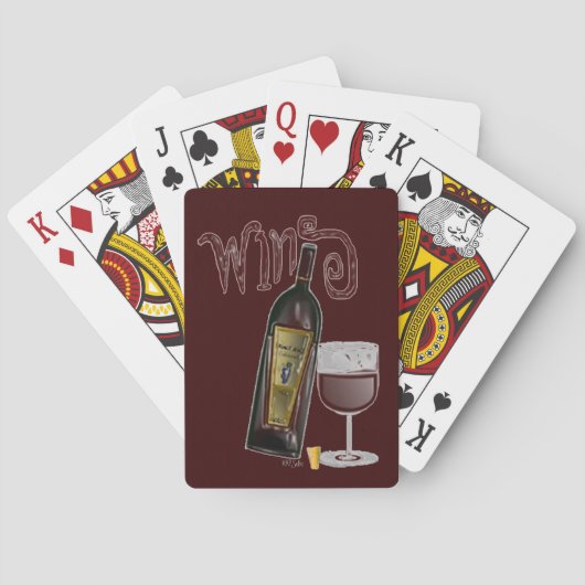 Jeu De Cartes Bouteille de vin (Bourgogne) (dos)