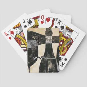 Jeu De Cartes Bouteille et verre de vin