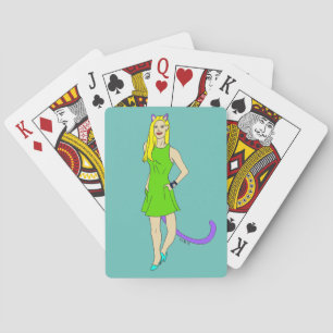 Jeu De Cartes bouton catgirl