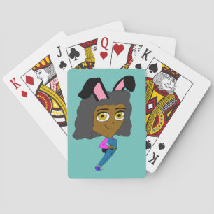 Jeu De Cartes bouton chibi bunnygirl
