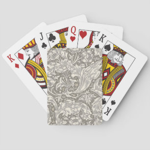 Jeu De Cartes Bouton de bachelier en damassé antique de William