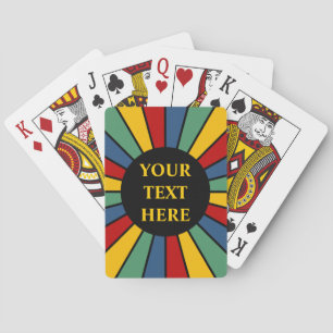 Jeu De Cartes BOUTON I DE RAYONS + votre photo, texte,