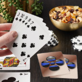 Jeu De Cartes Bouton Shamrock Ligne Bleue Mince (In Situ)