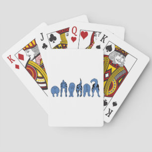 Jeu De Cartes Boutons de chien bleu