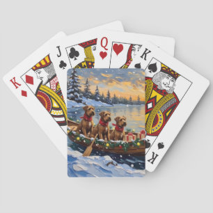 Jeu De Cartes Bouvier des Flandres Bateau de Noël Vacances